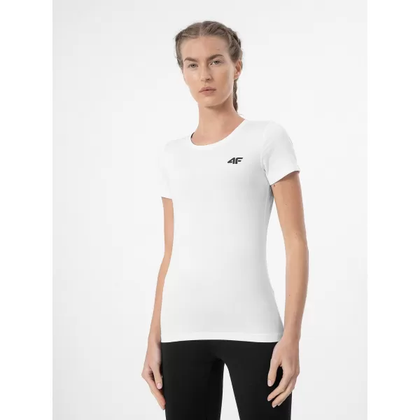  Damen-T-Shirt 4F WMM00TTSHF2356 WEIß 