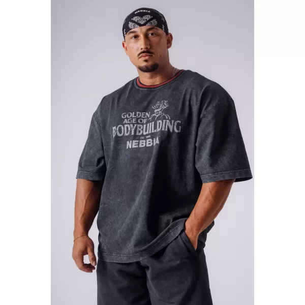 Herren-T-Shirts NEBBIA OLYMPIA HEAVYWEIGHT COTTON 941 SCHWARZ 