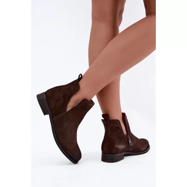  Damen-Stiefeletten VINCEZA 133142 LEDER 