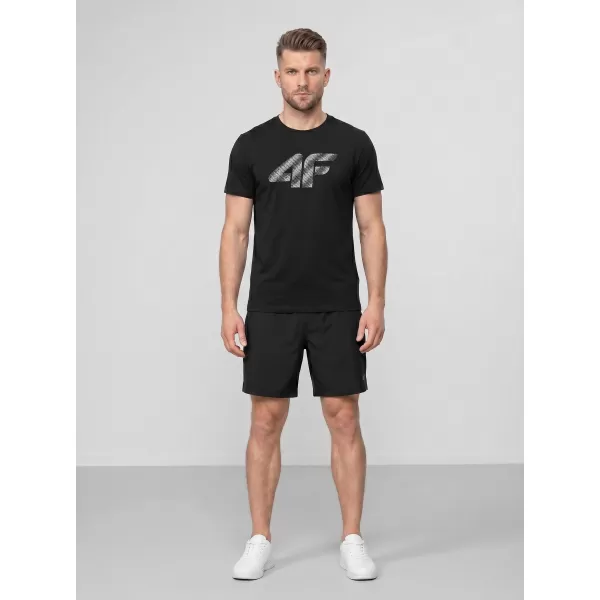  Herren-T-Shirt 4F WMM00TTSHM3342 TIEFSCHWARZ 