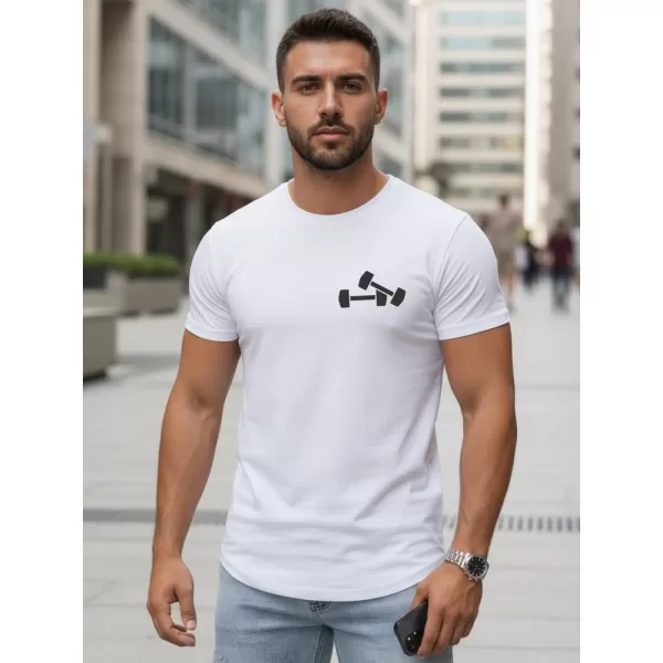  Herren-T-Shirt DSTREET NX5086R WEIß 