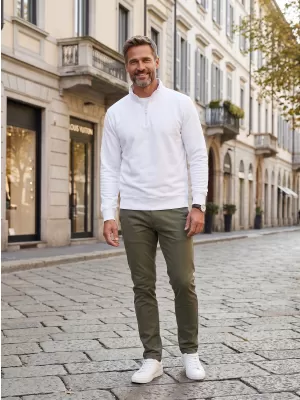 Herren-Sweatshirt MALFINI SUMMIT 429 WEIß