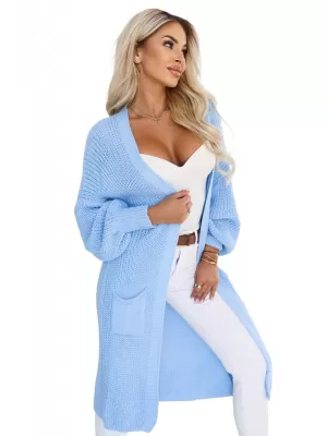 Strickjacke für Damen NUMOCO 627-3 HELLBLAU