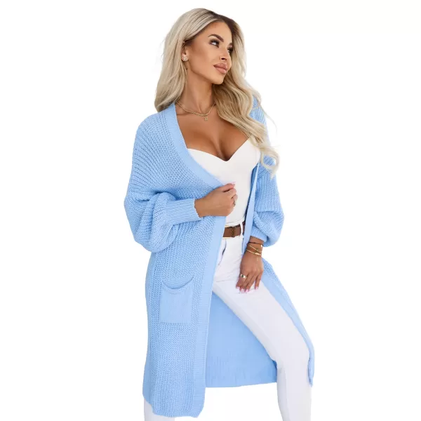  Strickjacke für Damen NUMOCO 627-3 HELLBLAU 
