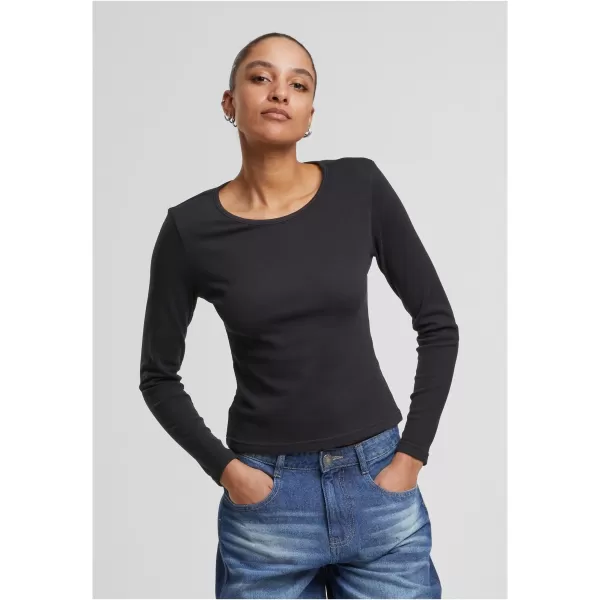  Damen-T-Shirt URBAN CLASSICS TB7786 SCHWARZ 