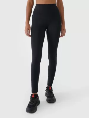 Leggings für Damen 4F WAW25TTIGF242 TIEFSCHWARZ
