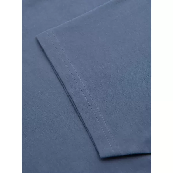  Herren-T-Shirt OMBRE OM-TSBS-0268 WEIß/GRAPHIT/BLAUER DENIM 