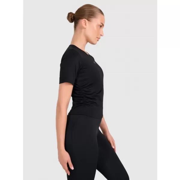  Funktions-T-Shirt für Damen 4F WAW25TFLOF433 TIEFSCHWARZ 