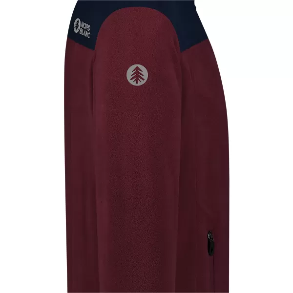  Leichtes Fleece-Sweatshirt für Herren NORDBLANC CRACKLE NBSFM8373 BURGUND 