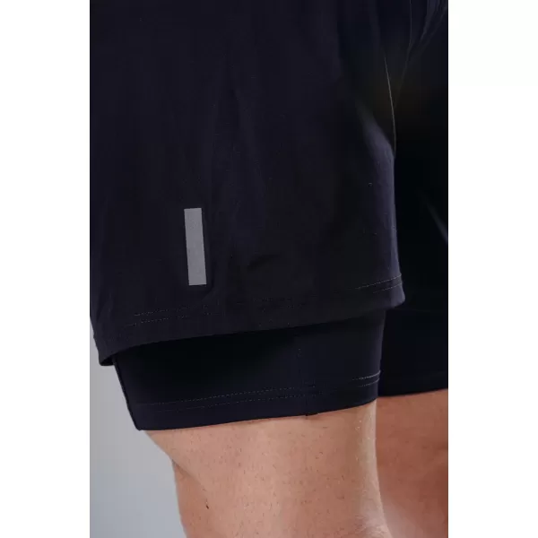  Doppellagige Trainingsshorts NEBBIA PRIMAL 878 SCHWARZ 