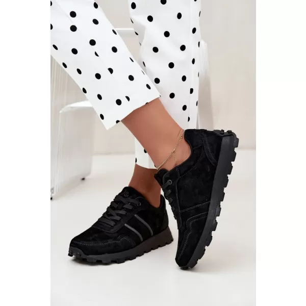  Damen-Sneaker D&A LR62-7101 BLACK SCHWARZ 