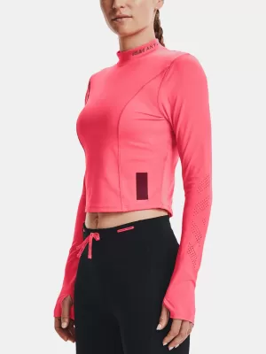 Damen-T-Shirt UNDER ARMOUR UA RUN ANYWHERE LASER LS 1365641-819 ROSA