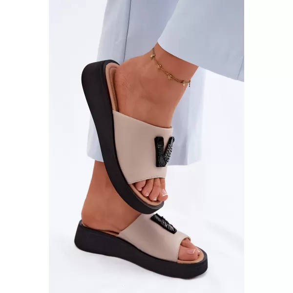  Damenhausschuhe VINCEZA 66950 BEIGE 