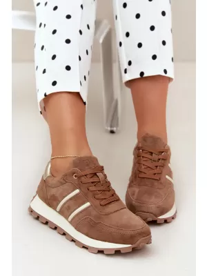 Damen-Sneaker D&A LR62-7101 BEIGE
