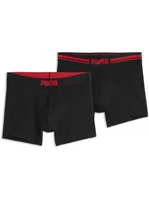 Herren-Boxershorts PUMA MEN EVERYDAY PLACED LOGO BOXER 2P 93847618 ROTE KOMBINATION