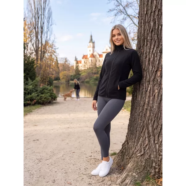  Fleece-Sweatshirt für Damen ALPINE PRO SIUSA 4 SCHWARZ 
