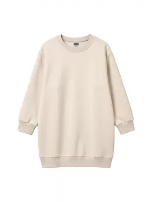 Sweatshirt-Kleid für Mädchen URBAN CLASSICS UCK8565-02903 WEIßER SAND