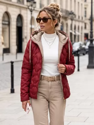 Damenjacke DSTREET TY5885 BURGUND