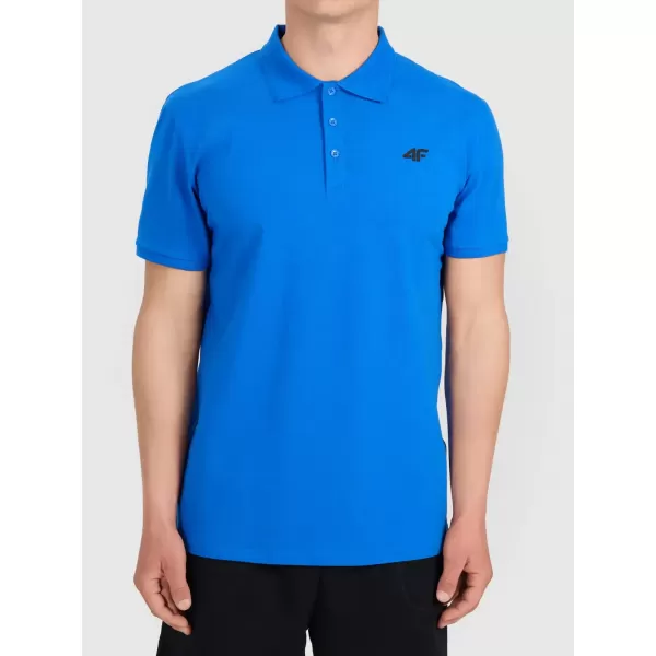  Herren-T-Shirt mit Kragen 4F WMM00TPTSM0770 BLAU 