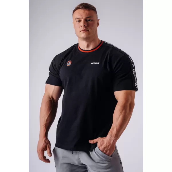 Herren-T-Shirts NEBBIA OLYMPIA MUSCLE COVER 942 SCHWARZ 