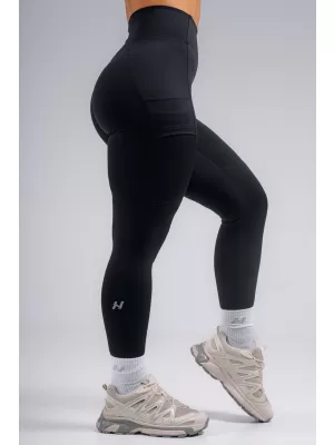 Figurformende Leggings mit hoher Taille und Taschen NEBBIA PRIMAL 851 SCHWARZ
