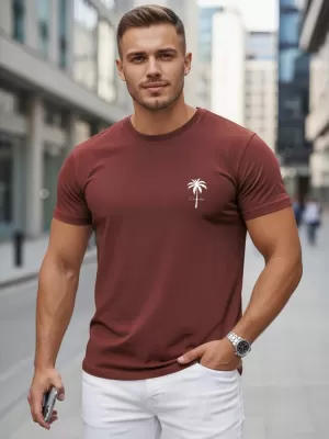 Herren-T-Shirt DSTREET NX5126R-BU BURGUND