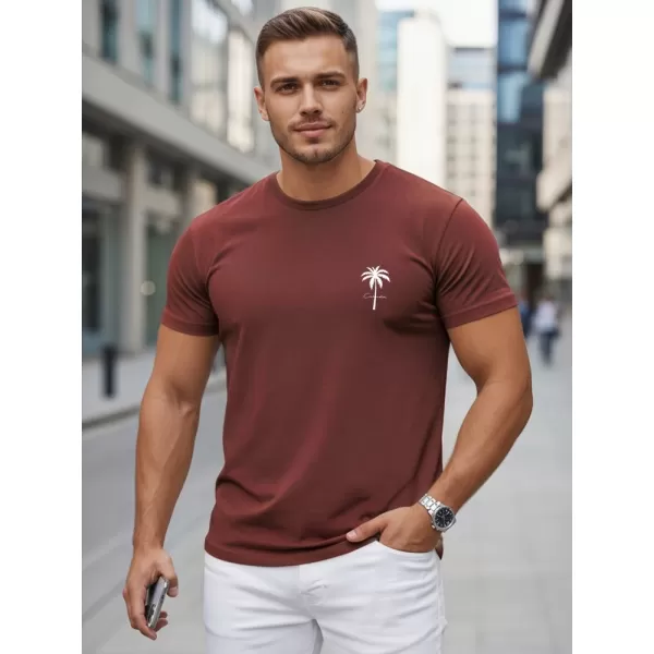  Herren-T-Shirt DSTREET NX5126R-BU BURGUND 