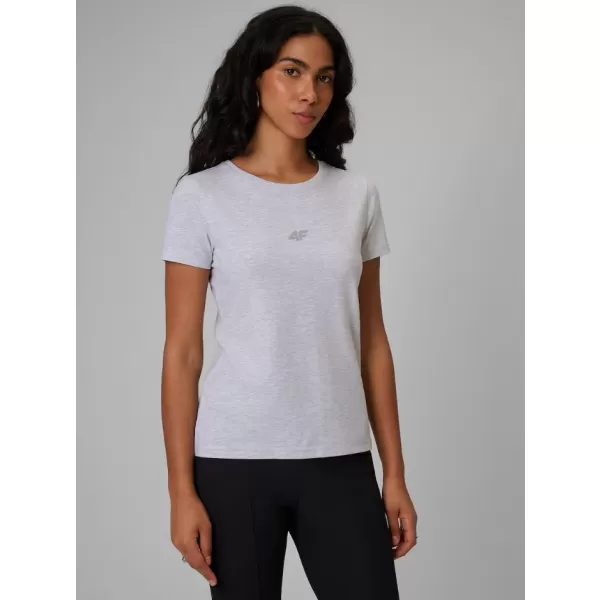  Damen-T-Shirt 4F WMM00TTSHF2255 KALTE HELLGRAUE MELANGE 