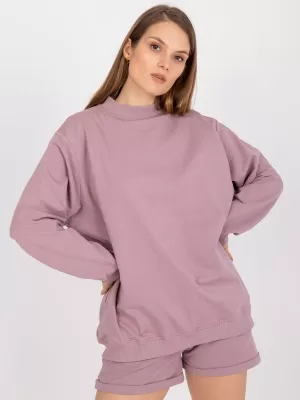 Damen-Sweatshirt BASIC FEEL GOOD AP-BL-A-R001 DUNKELROSA