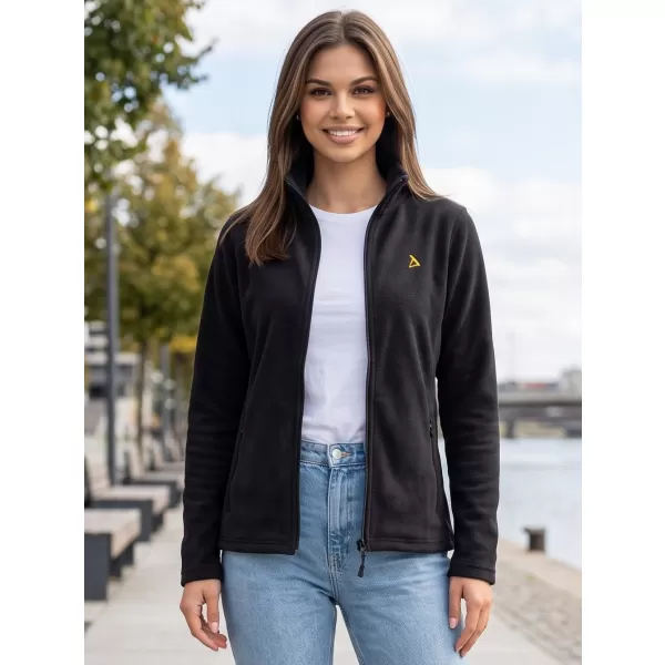  Fleece-Sweatshirt für Damen ALTISPORT ALW002852 SCHWARZ UND GOLD 