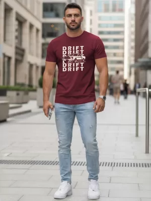Herren-T-Shirt DSTREET NX5081R ROTWEIN