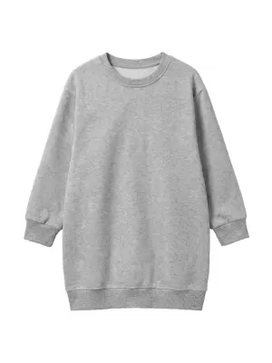 Sweatshirt-Kleid für Mädchen URBAN CLASSICS UCK8565-03061 GRAU MELIERT
