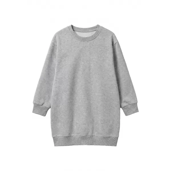  Sweatshirt-Kleid für Mädchen URBAN CLASSICS UCK8565-03061 GRAU MELIERT 