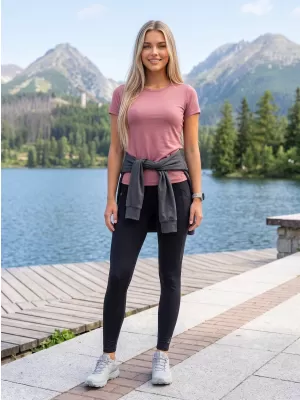 Sportleggings für Damen ALPINE PRO GEMSA SCHWARZ