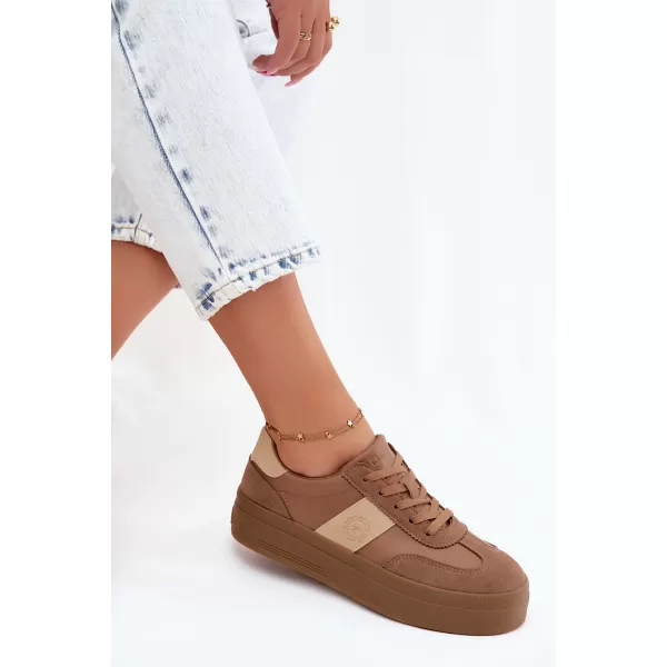  Damen-Sneaker BIG STAR SHOES UU274015 BRAUN/BEIGE 