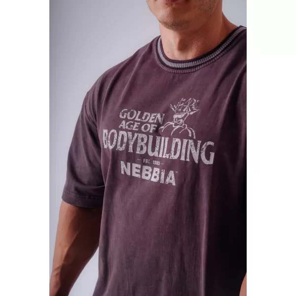  Herren-T-Shirts NEBBIA OLYMPIA HEAVYWEIGHT COTTON 941 ROTWEIN 