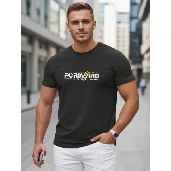  Herren-T-Shirt DSTREET NX0145R-BK SCHWARZ 