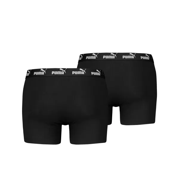  Herren-Boxershorts PUMA ELEMENTS MEN BASIC BOXERS 2P 93875309 SCHWARZ 