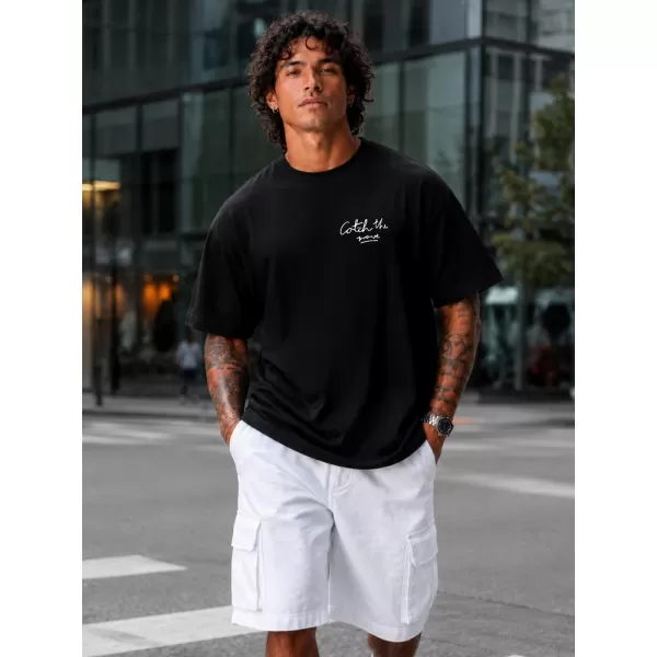  Herren-T-Shirt DSTREET NX4011R-BK-O SCHWARZ 