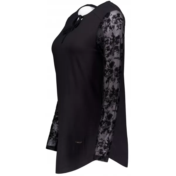  Damen-T-Shirt ALTISPORT IVOREY SCHWARZ 