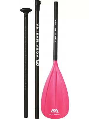 Paddeln AQUA MARINA Sports III Coral ROSA/SCHWARZ