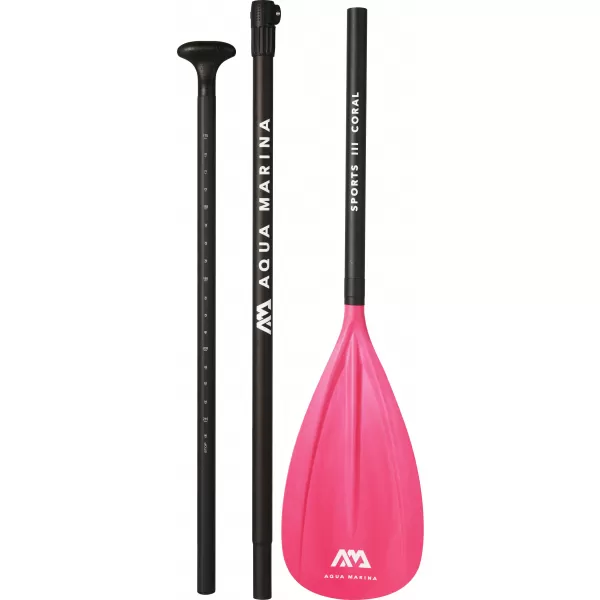  Paddeln AQUA MARINA Sports III Coral ROSA/SCHWARZ 