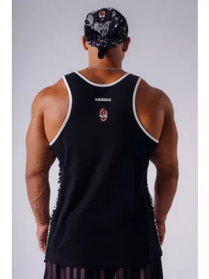 Tanktops für Herren NEBBIA OLYMPIA MUSCLE BACK STRINGER 948 SCHWARZ