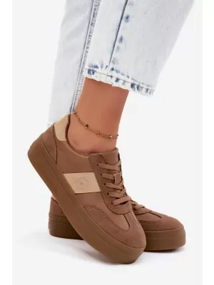 Damen-Sneaker BIG STAR SHOES UU274015 BRAUN/BEIGE