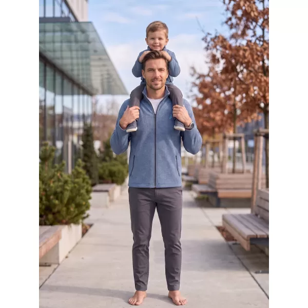  Fleece-Sweatshirt für Herren ALTISPORT ALM002852 DUNKLE DENIM-HIGHLIGHTS 