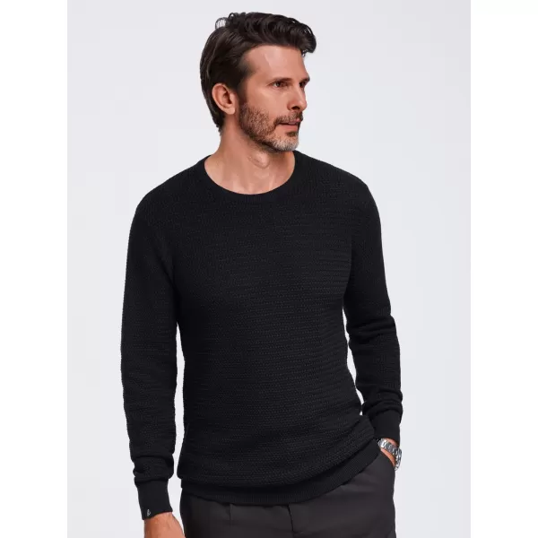  Herrenpullover OMBRE OM-SWSW-0119 SCHWARZ 