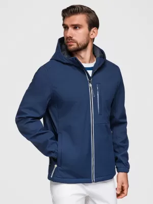 Herren-Softshelljacke OMBRE OM-JANP-0292 MARINEBLAU