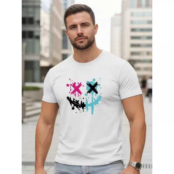  Herren-T-Shirt DSTREET NX5100R-WH WEIß 