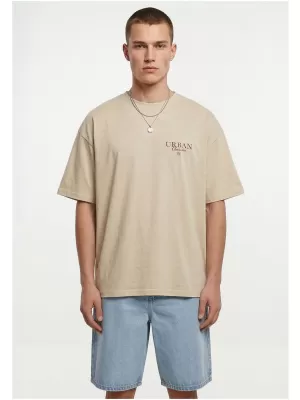 Herren-T-Shirt URBAN CLASSICS TB8755 WEIß/SAND