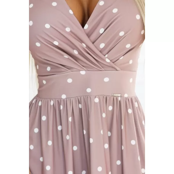  Kleid NUMOCO 425-16 BEIGE MIT TUPFEN 